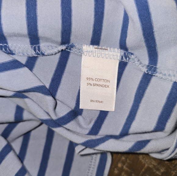 Jjill Striped Blue Coastal Grandma Women's Top Sz Xl - Picture 6 of 9